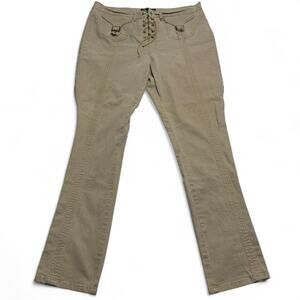 Lisa Dee Collection Vintage Lace Up Bucke Streetwear grunge khaki pants size XL